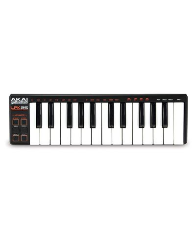 MIDI kontroler-sintisajzer Akai Professional - LPK25V2, crni - 1