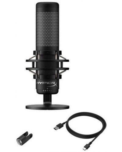 Mikrofon HyperX - QuadCast S, RGB, crni - 6