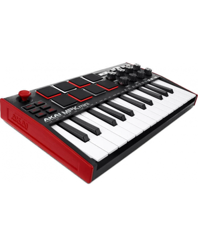 MIDI kontroler-sintisajzer Akai Professional - MPK Mini 3, crni/crveni - 2
