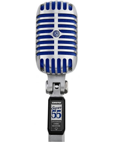 Mikrofon Shure - Super 55 Deluxe, srebrnast/plavi - 2