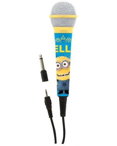 Mikrofon Lexibook - The Minions MIC100DES, plavo/žuti - 2
