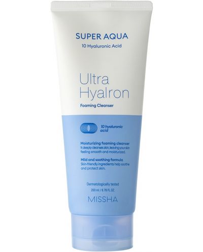 Missha Super Aqua Pjena za čišćenje 10x Ultra Hyalron, 200 ml - 1