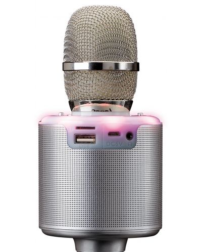 Mikrofon Lenco - BMC-085SI, bežični, srebrnast - 3