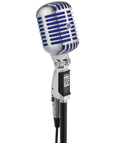 Mikrofon Shure - Super 55 Deluxe, srebrnast/plavi - 7