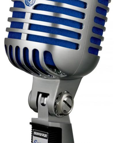 Mikrofon Shure - Super 55 Deluxe, srebrnast/plavi - 4