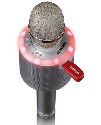 Mikrofon Lenco - BMC-085SI, bežični, srebrnast - 4