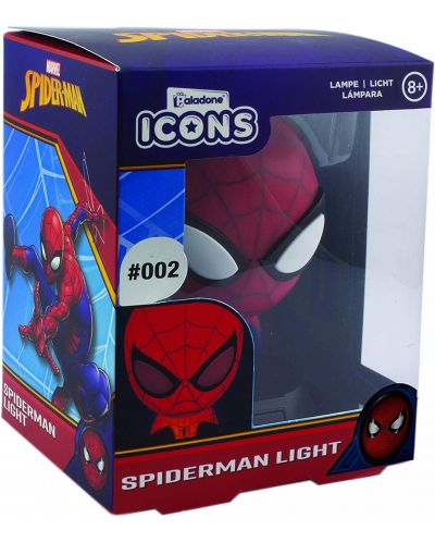 Mini svjetiljka Paladone Marvel: Spider-Man - Icon - 3