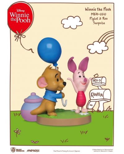 Mini figura Beast Kingdom Disney: Winnie the Pooh - Piglet and Roo (Mini Egg Attack) - 3