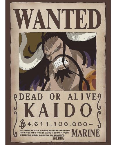 Mini poster GB eye Animation: One Piece - Kaido Wanted Poster - 1
