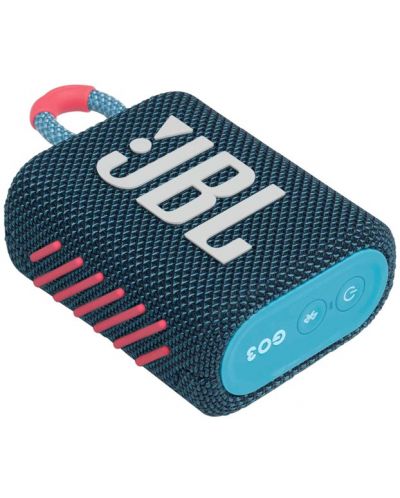 Mini zvučnik JBL - Go 3, plavi/ružičasti - 2