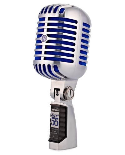 Mikrofon Shure - Super 55 Deluxe, srebrnast/plavi - 1