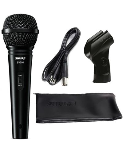 Mikrofon Shure - SV200A, kabel + držač + futrola, crni - 1