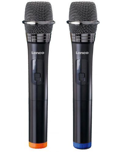 Mikrofoni Lenco - MCW-020BK, bežični, 2 kom., crni - 1