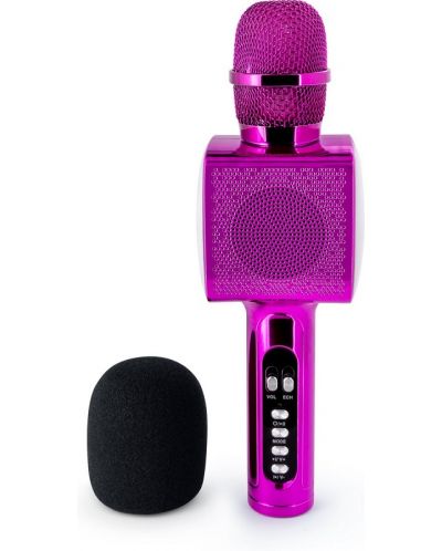 Mikrofon Bigben - s efektima, bežični, roza - 1