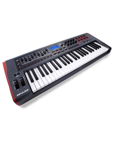 MIDI kontroler Novation - Impulse 49, sivi - 2