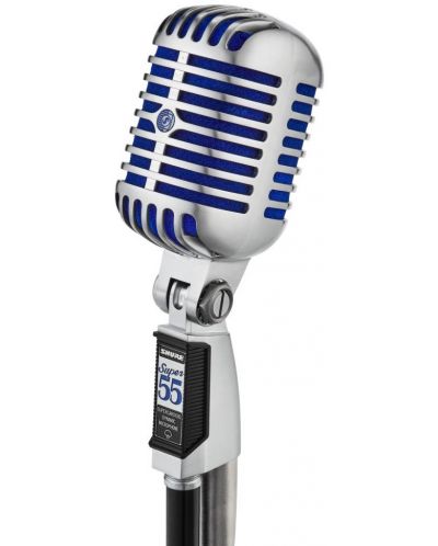 Mikrofon Shure - Super 55 Deluxe, srebrnast/plavi - 6