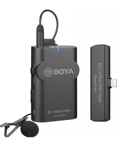 Mikrofonski sustav Boya - BY-WM4 Pro K3, bežični, crni - 1