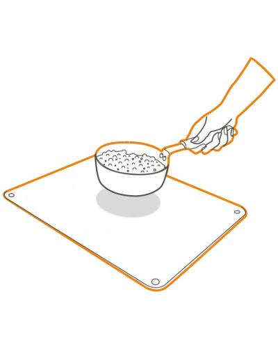 Višenamjenska staklena kuhinjska ploča Pebbly - 50 х 40 cm - 5