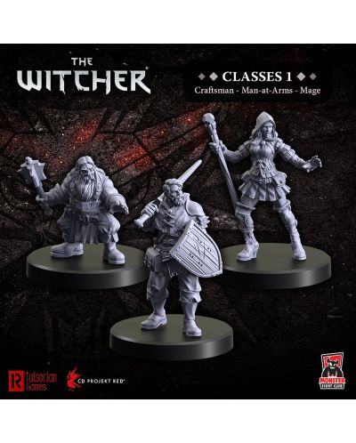 Model The Witcher: Miniatures Classes 1 (Mage, Craftsman, Man-at-Arms) - 5