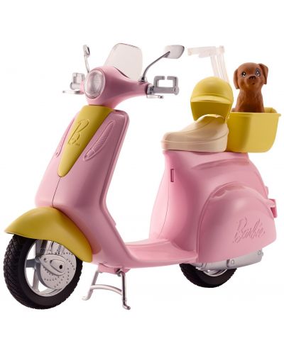 Set za igru Mattel Barbie - Moped s psićem - 1