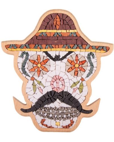 Mozaik Neptune Mosaic - Meksička lubanja, s brkovima ​ - 1