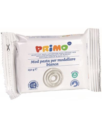 Glina za modeliranje Primo - Bijela, 250 g - 1