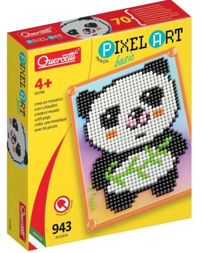 Mozaik Quercetti Pixel Art Basic - Panda, 943 dijela - 1