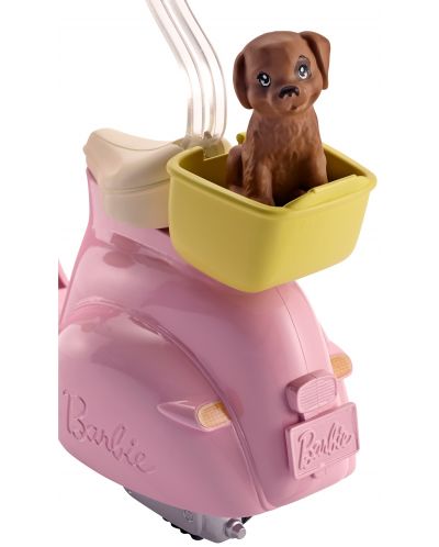 Set za igru Mattel Barbie - Moped s psićem - 3