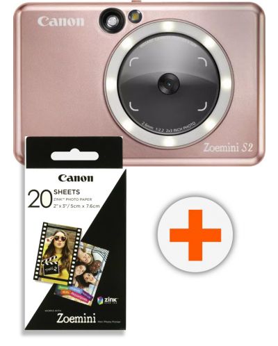 Instant kamera Canon - Zoemini S2, 8MPx, Rose Gold - 1