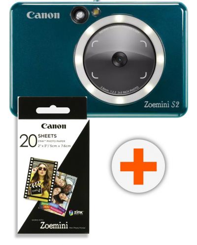 Instant kamera Canon - Zoemini S2, 8MPx, Aquamarin - 1
