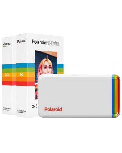 Mobilni pisač Polaroid - Everything Box Hi·Print 2x3 Pocket photo printer, bijeli - 1