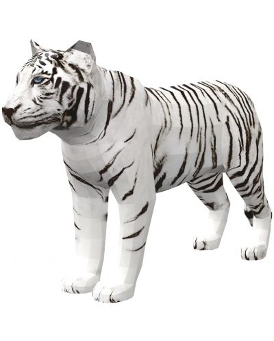 Sastavljeni model od papira - Bijeli tigar, 28 x 47 cm - 1