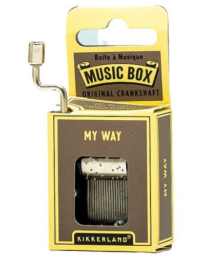 Glazbena kutija s ručicom Kikkerland - My Way - 1