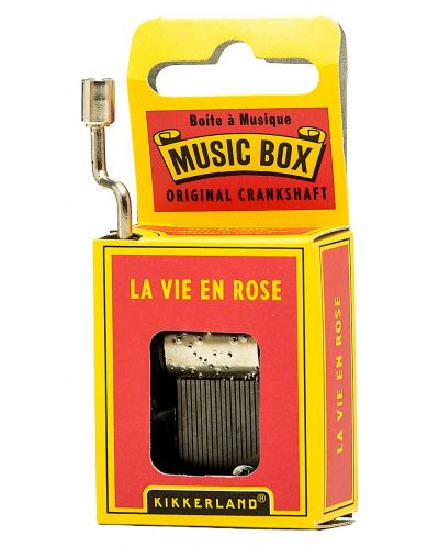 Glazbena kutija s ručicom Kikkerland - La Vie En Rose - 1