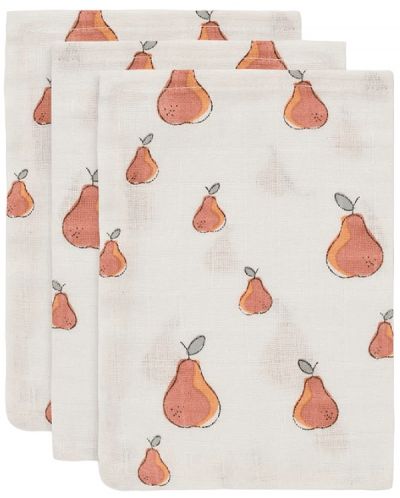 Muslinski ručnici za kupanje Jollein - Pear, 15 х 20 cm, 3 komada - 1