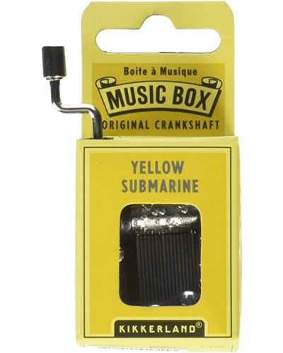 Glazbena kutija s ručicom Kikkerland -  Yellow Submarine - 1