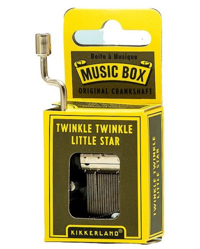 Glazbena kutija s ručicom Kikkerland - Twinkle, twinkle little star - 1