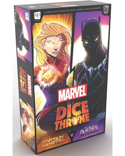 Društvena igra za dvoje Marvel Dice Throne 2 Hero Box - Captain Marvel vs Black Panther - 1
