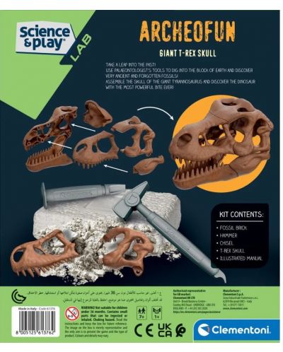 Edukativni set Clementoni Science & Play - Iskopavanje lubanje tiranosaurusa - 4