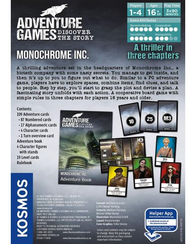 Društvena igra Adventure Games - Monochrome Inc - obiteljska - 3