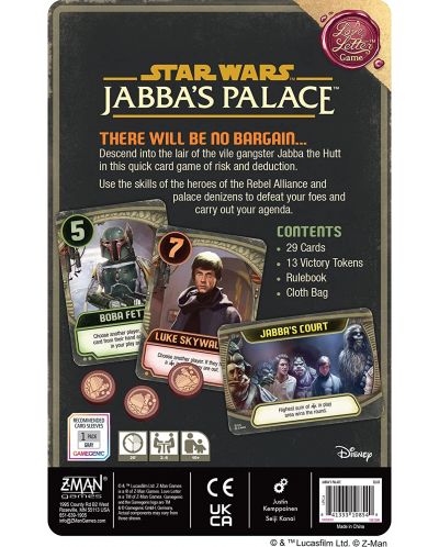 Društvena igra Star Wars: Jabbas Palace (A Love Letter Game) - obiteljska - 2