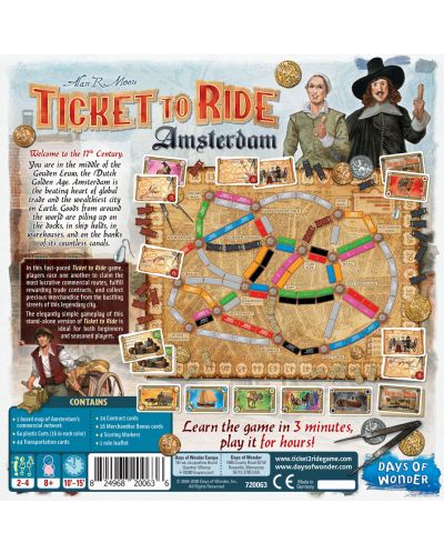 Društvena igra Ticket to Ride: Amsterdam - obiteljska - 3