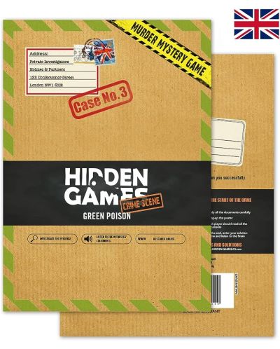 Društvena igra Hidden Games Crime Scene: Green Poison - kooperativna - 2