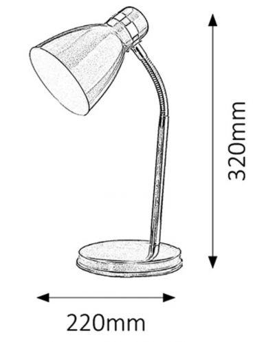 Stolna svjetiljka Rabalux - Patric 4205, bijela - 3