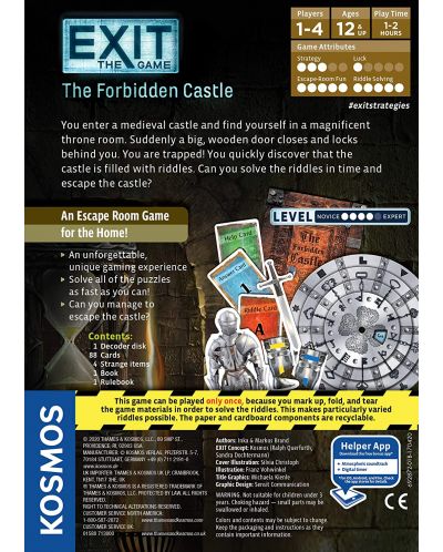 Društvena igra Exit: The Forbidden Castle - obiteljska - 2