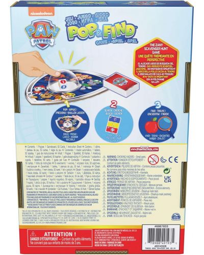 Društvena igra Spin Master: Paw Patrol Pop and Find - Dječja - 2