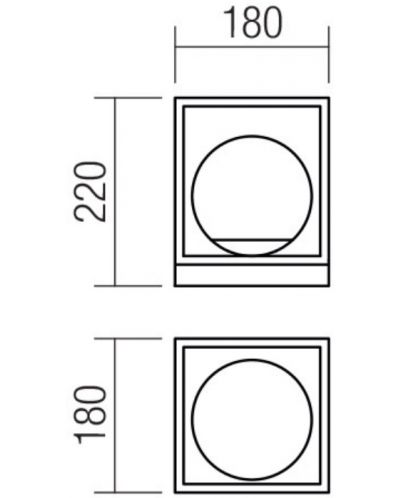 Stolna svjetiljka Smarter - Zodiac 01-3052, IP20, E14, 1x28W, crni mat i mjed - 2
