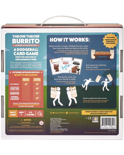 Društvena igra Throw Throw Burrito: Extreme Outdoor Edition - zabava - 2