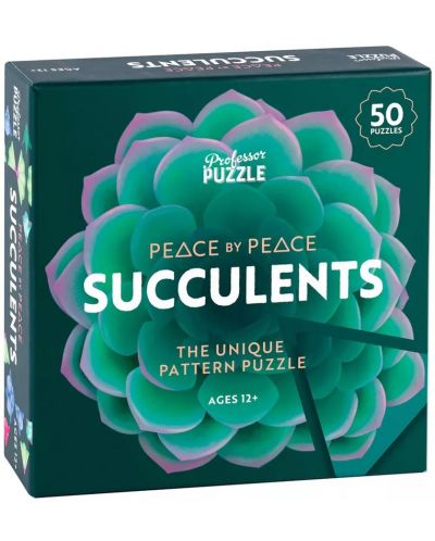 Društvena igra Professor Puzzle: Peace by Peace Succulents - 1