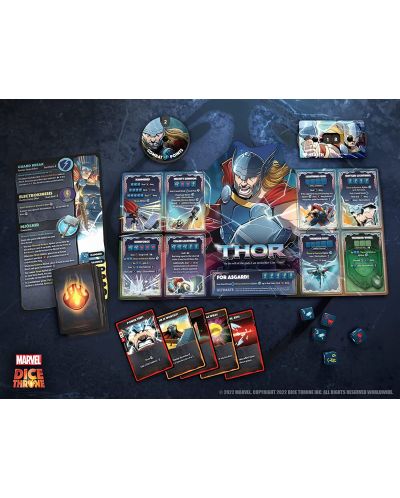 Društvena igra Marvel Dice Throne 4 Hero Box - Scarlet Witch vs Thor vs Loki vs Spider-Man - 5